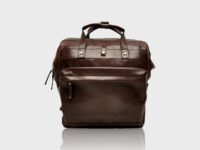 McFermoir house call backpack Zipper Dark Brown