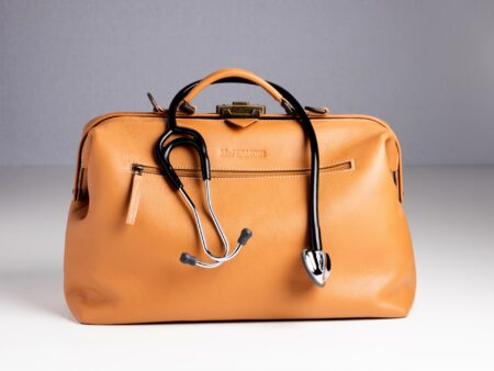 McFermoir doctor's bag FA3016 Fashion A4 Camel with extra shoulder strap