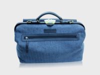 McFermoir doctor's bag A4 Tweed Blue