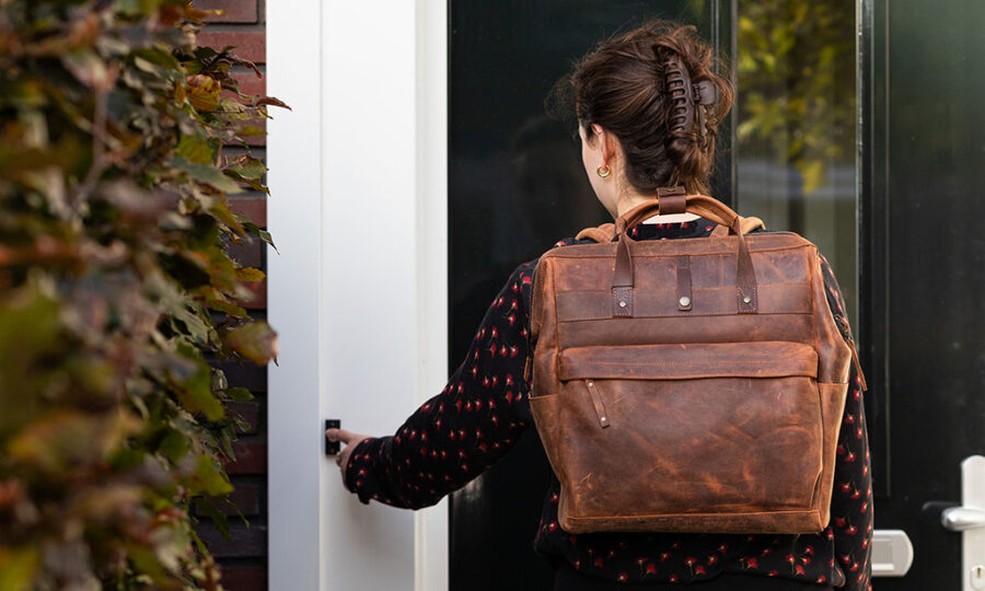 Visiterugtas Zipper Huisbezoek