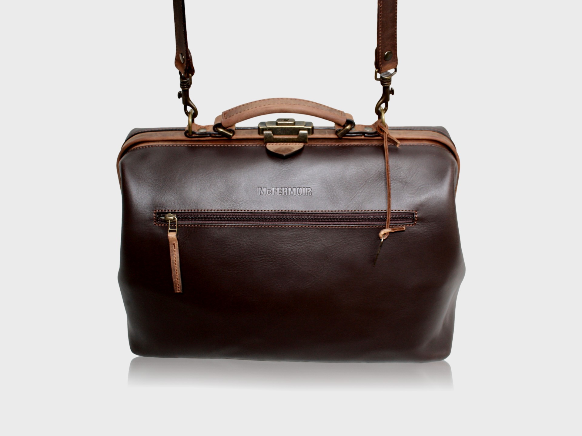 McFermoir Doctor's Bag A4 Wout 133014-73 Dark Brown with Ranger - Image 21