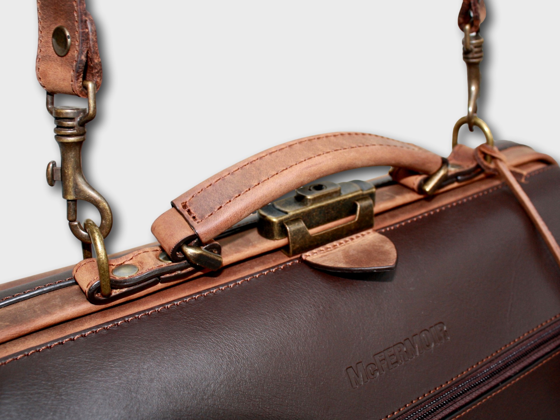 McFermoir Doctor's Bag A4 Wout 133014-73 Dark Brown with Ranger - Image 22