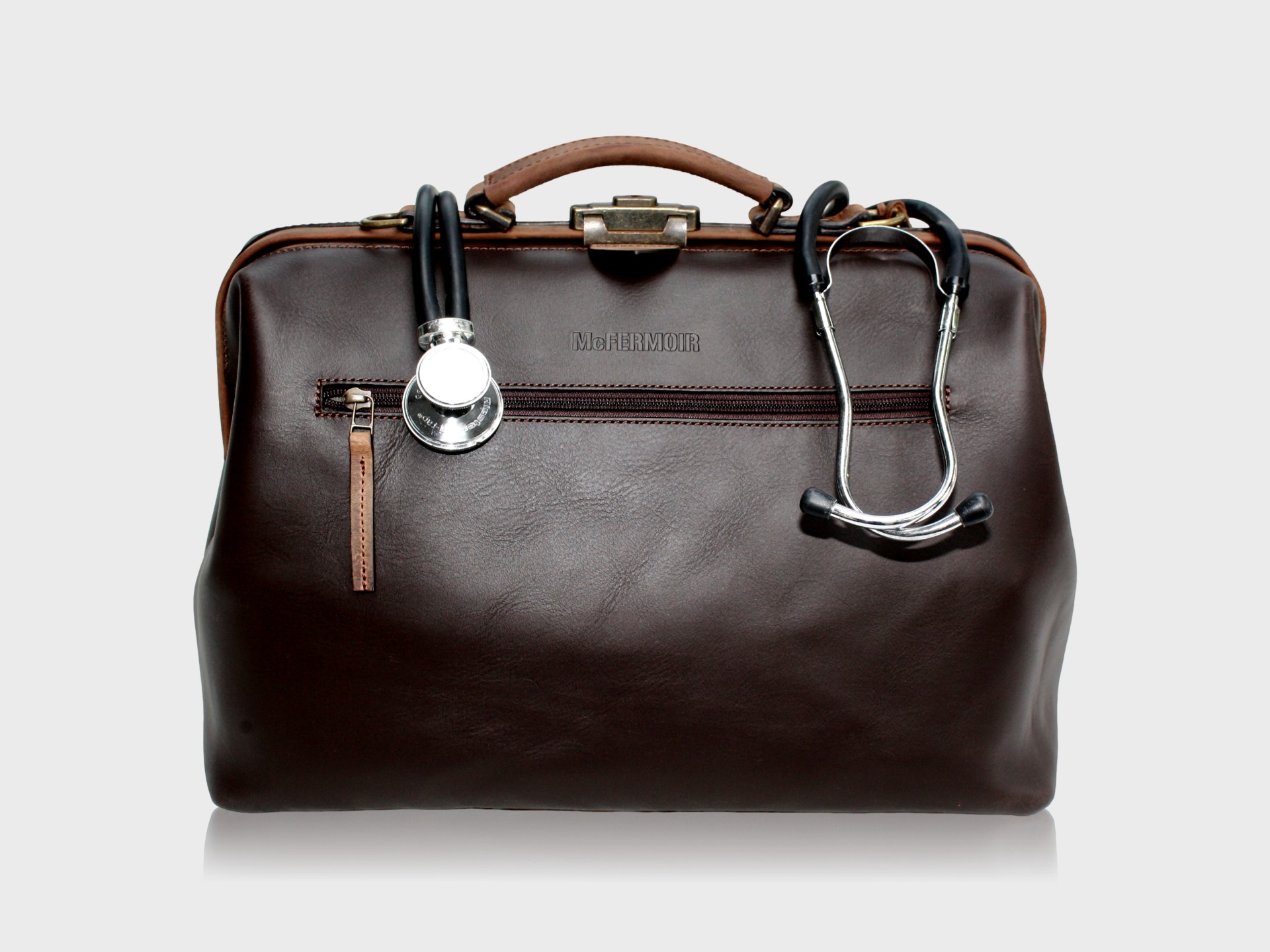 McFermoir Doctor's Bag A4 Wout 133014-73 Dark Brown with Ranger - Image 19