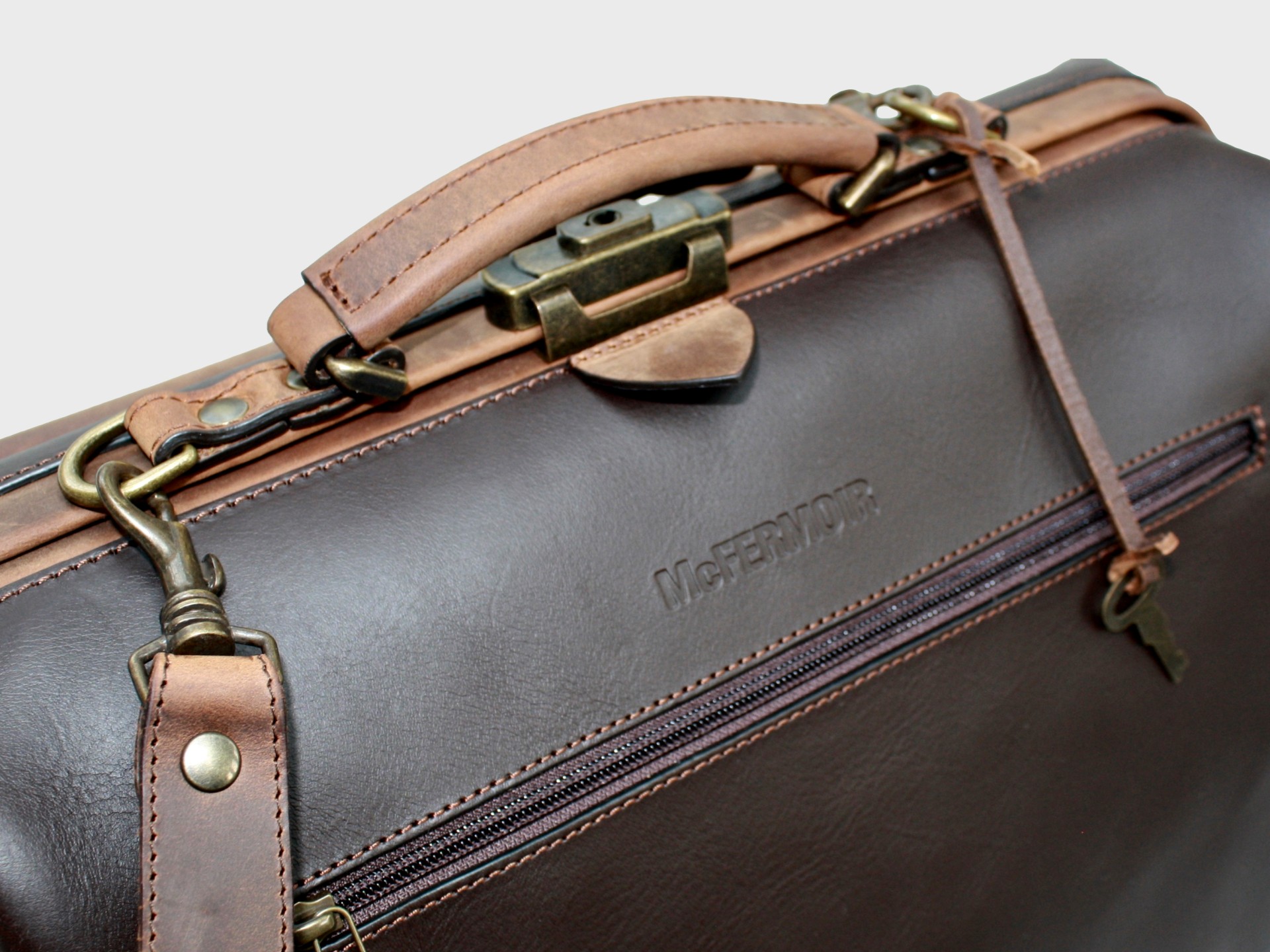 McFermoir Doctor's Bag A4 Wout 133014-73 Dark Brown with Ranger - Image 35
