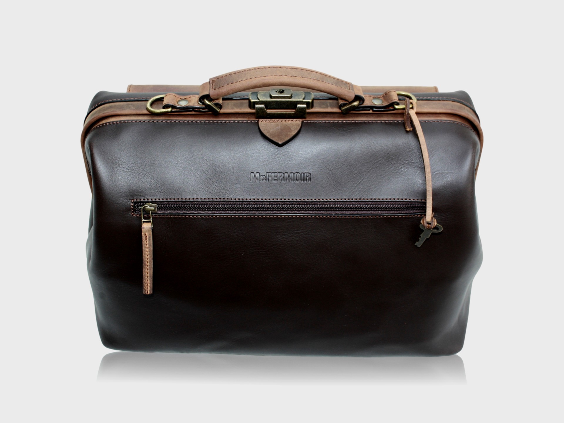 McFermoir Doctor's Bag A4 Wout 133014-73 Dark Brown with Ranger - Image 14