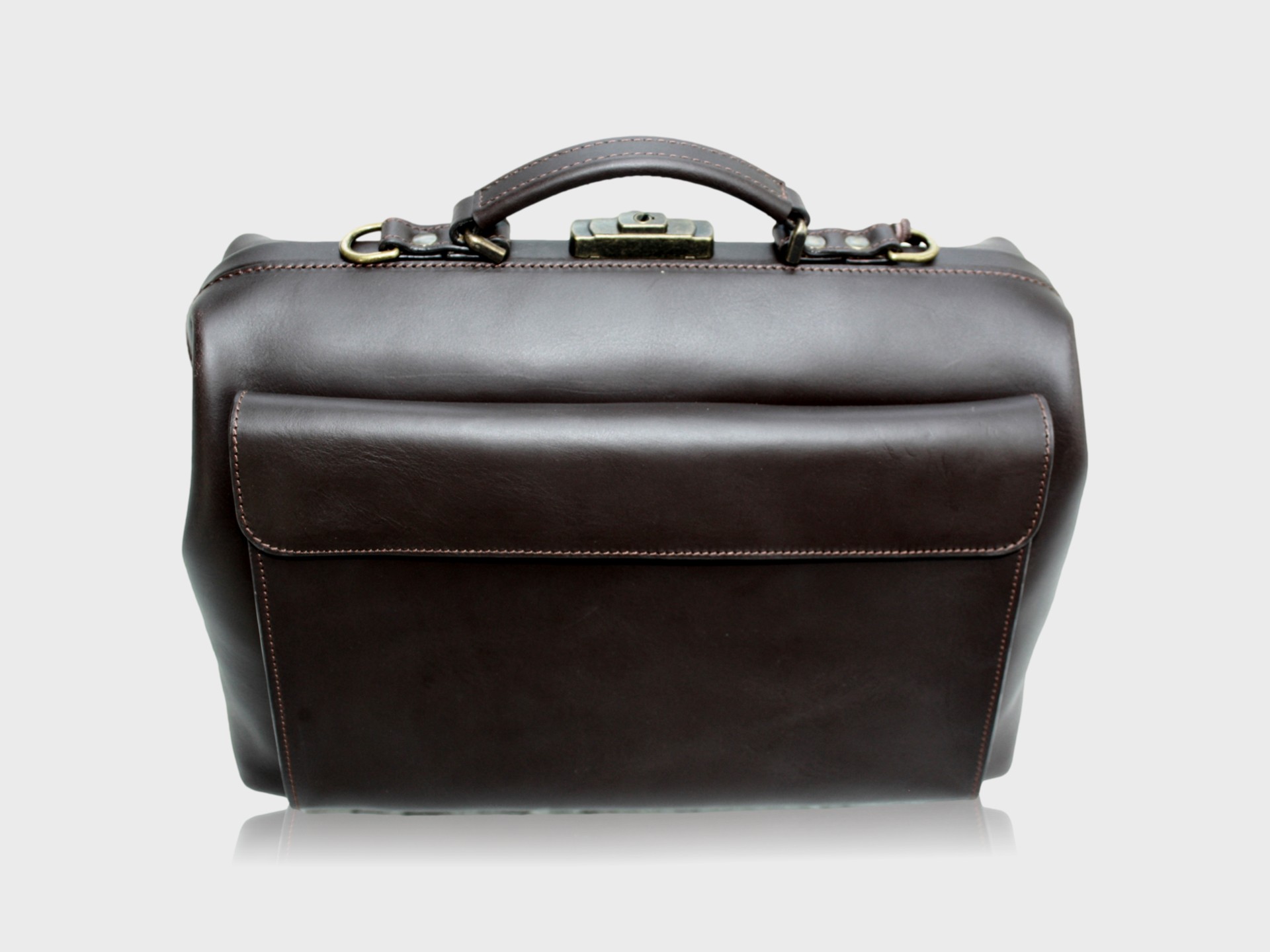 McFermoir Doctor's Bag A4 Wout 133014 Dark Brown - Image 10