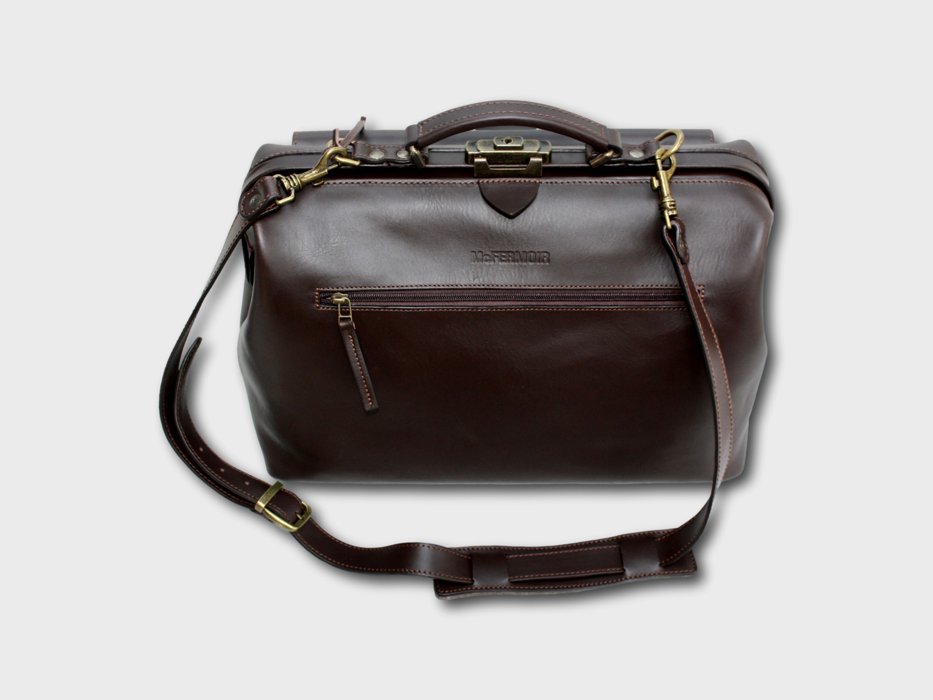 McFermoir Doctor's Bag A4 Wout 133014 Dark Brown - Image 15