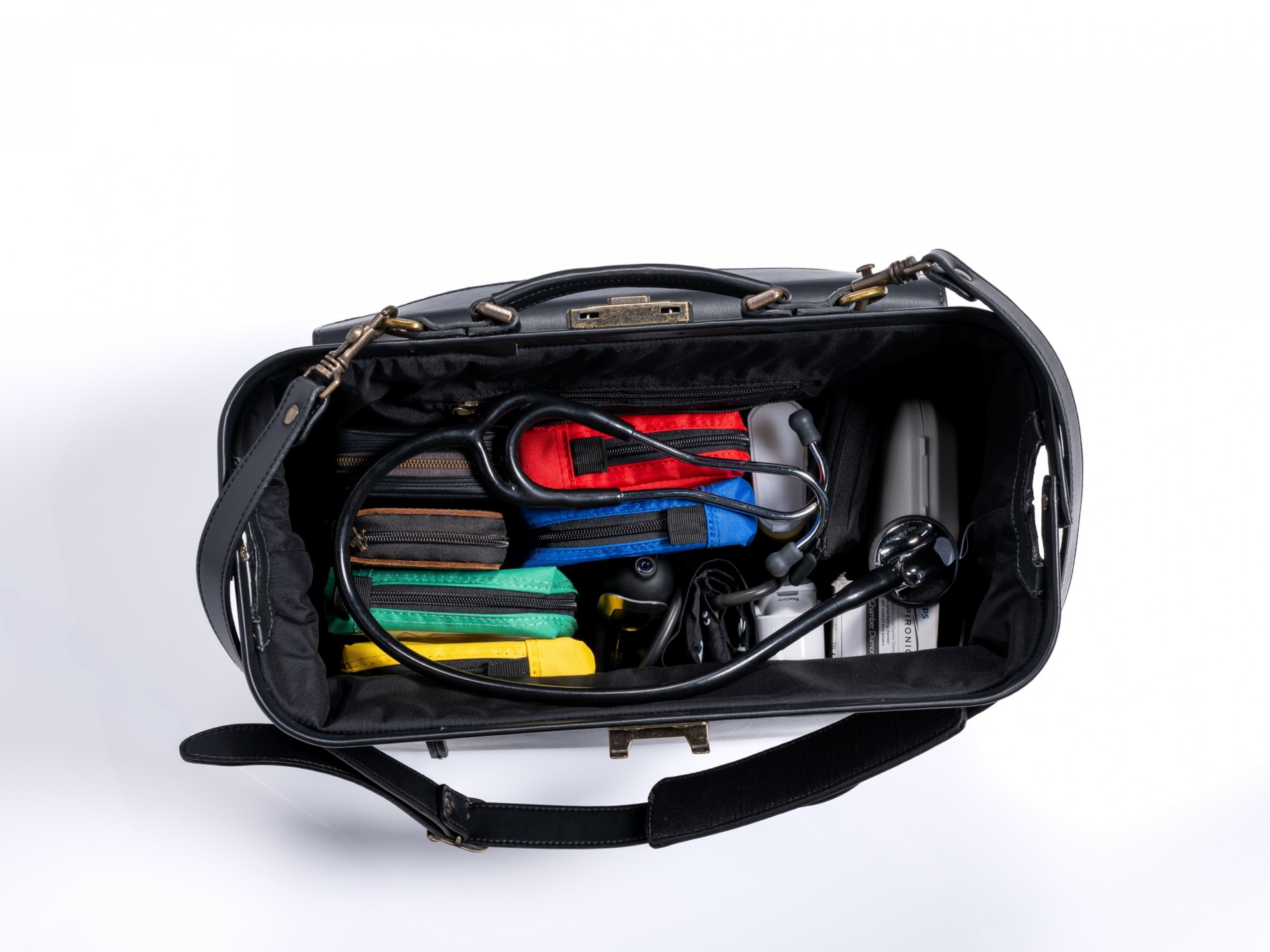 McFermoir Doctor's Bag A4 Fashion 3016 Cognac Grained Smooth Leather - Image 11