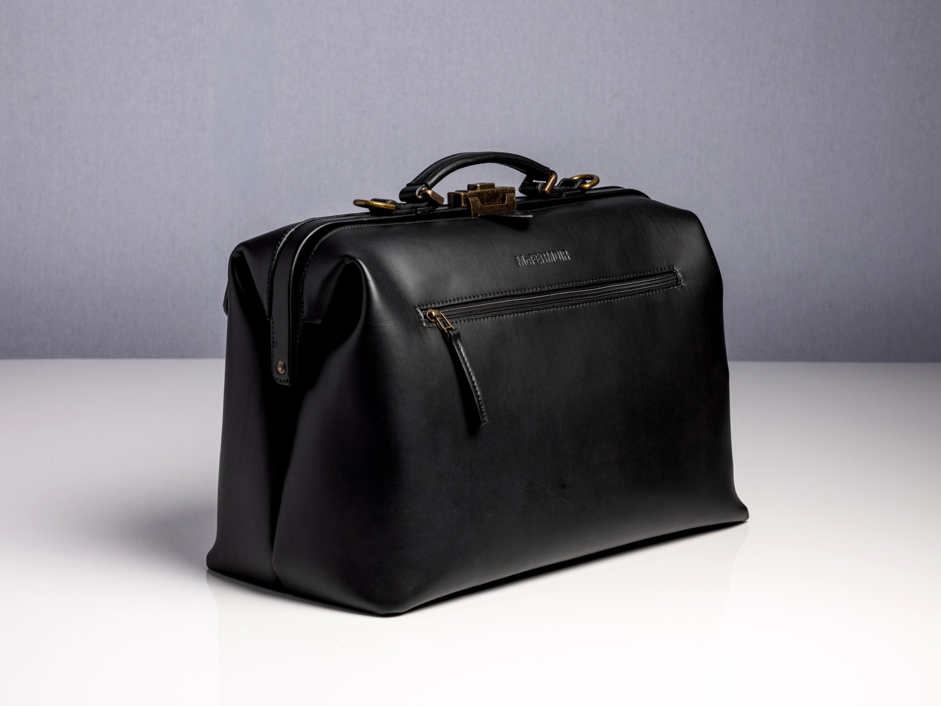 McFermoir Doctor's Bag A4 Wout 113014 Black - Image 4