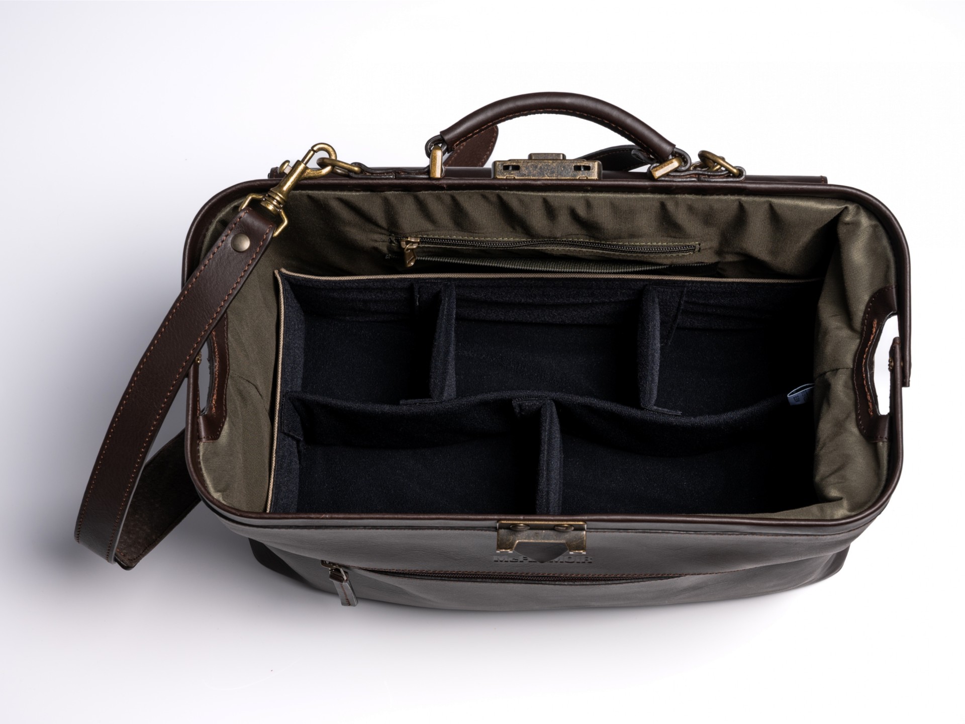 McFermoir Doctor's Bag A4 Wout 133014 Dark Brown - Image 8