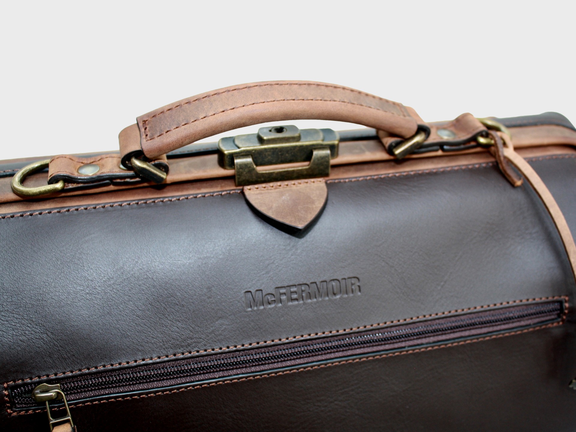 McFermoir Doctor's Bag A4 Wout 133014-73 Dark Brown with Ranger - Image 30